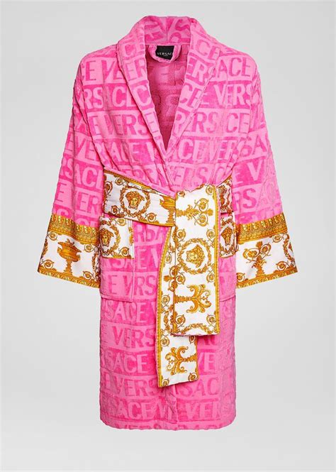 versace pink sweater|Versace dressing gown women.